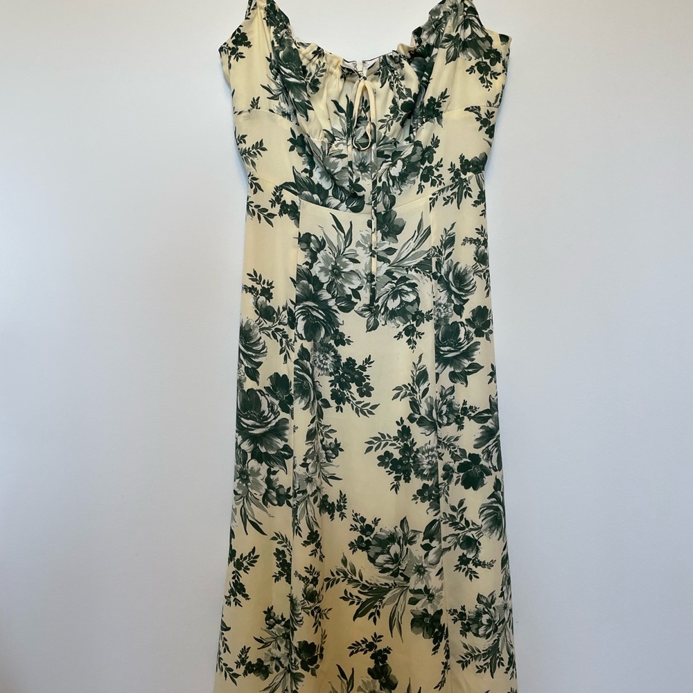 Park & Fifth Green Floral Maxi Dress